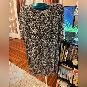 Michael Carrie Leopard Print Tunic